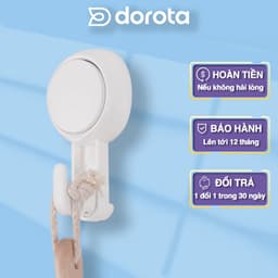 Thumbnail Móc dán tường chịu lực cao cấp DOROTA tái sử dụng nhiều lần tải treo 5kg miếng dính hút chân không chống nước AW554 1