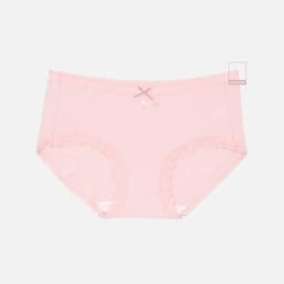 Thumbnail Combo 3 quần lót nữ cotton caro mỏng viền ren đính nơ, tone màu pastel họa tiết dễ thương BOM SISTER Q61050 1