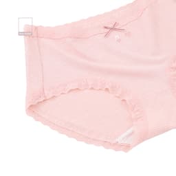 Thumbnail Combo 3 quần lót nữ cotton caro mỏng viền ren đính nơ, tone màu pastel họa tiết dễ thương BOM SISTER Q61050 4