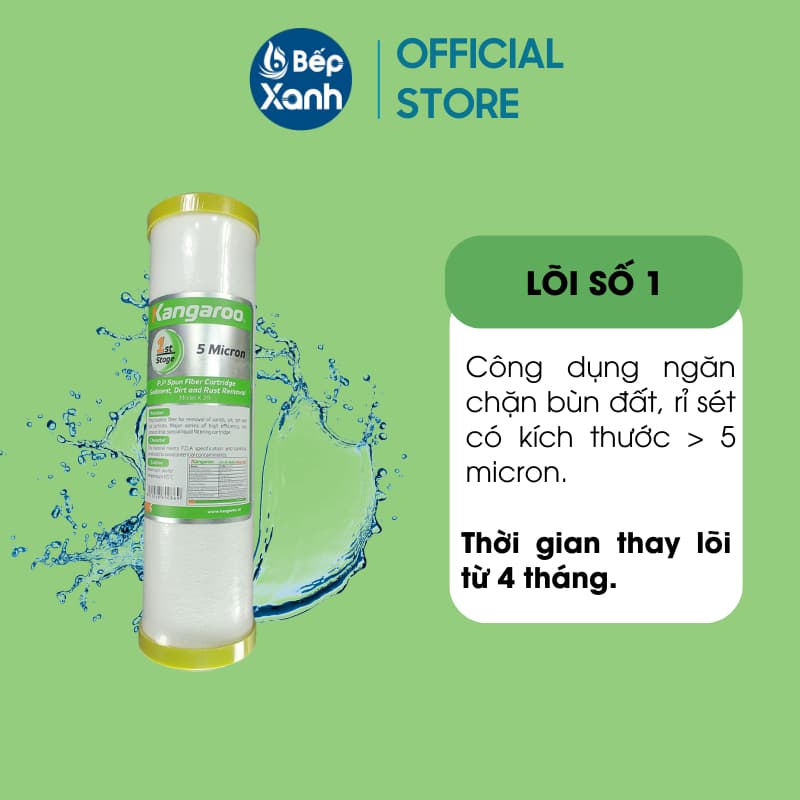 Ảnh Bộ lõi lọc thô Kangaroo số 1,2,3 - Hàng Chính Hãng 3