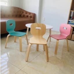 Thumbnail Ghế Trẻ Em, Ghế Ăn Dặm, Ghế gỗ cho Bé Montessori, Ghế nhà trẻ - Plyconcept Joy Tí Nị Chair 4