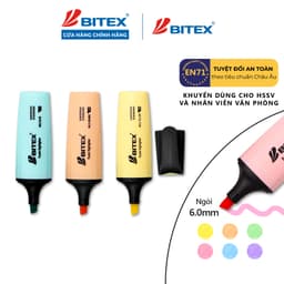 Thumbnail Bút dạ quang highlight Bitex HL05 màu Pastel nhiều màu 1