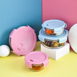Thumbnail Nắp hộp đựng cơm thủy tinh chống tràn Yeahcook, Nắp hộp thủy tinh Glasslock (KHÔNG CÓ HỘP) 3