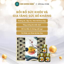 Thumbnail Yến Chưng Ngũ Vị Hạt Chia Hạt Sen Kỷ Tử Đông Trùng Hạ Thảo Kim Cương Vàng Dưỡng Da (6 Lọ/ x 70ml/Lọ) 3
