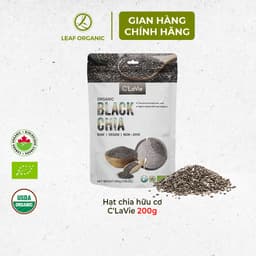 Thumbnail Hạt chia đen hữu cơ C'Lavie 200g - Hạt đều, giàu chất xơ, không chứa Cholesterol 1