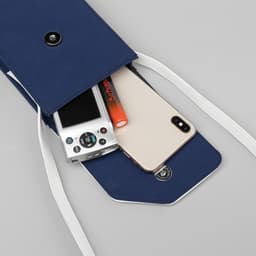 Thumbnail Túi Xách Đeo Chéo Vải Phối Da Nam Nữ VILOR Thời Trang Unisex Du Lịch Polyester Chống Nước  M STUDIO 4