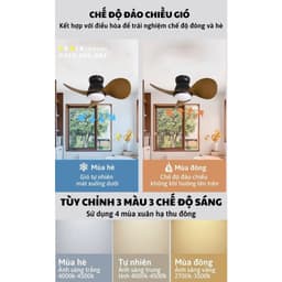 Thumbnail Quạt Trần Mini 3 Cánh Giá Rẻ LÊ GIA LGFAN730V - Chiều Cao 22cm - Sải Cánh 61cm - Bảo Hành 5 Năm 4