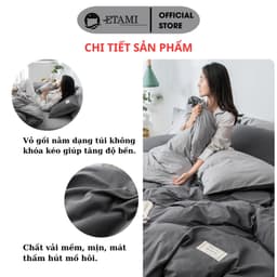 Thumbnail Bộ Chăn Ga Gối Cotton Tici ETAMI Bedding Drap Giường Đủ Kích Thước ( Không Kèm Ruột ) 3