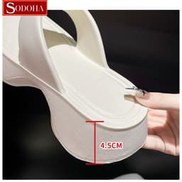 Thumbnail Dép Nữ Xỏ Ngón , Đế Cao 5cm , Mềm êm Siêu Nhẹ SODOHA SDH3939 2