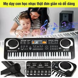 Thumbnail Đàn Organ điện tử 61 phím kèm mic cho bé MQ-6106 2