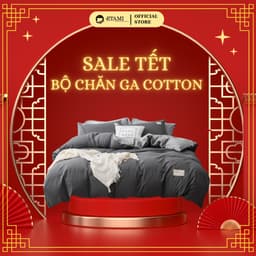 Thumbnail Bộ Chăn Ga Gối Cotton Tici ETAMI Bedding Drap Giường Đủ Kích Thước ( Không Kèm Ruột ) 1