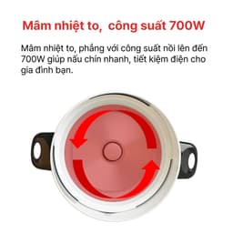 Thumbnail Nồi cơm điện nắp rời 1.8L HAPPYCOOK, HCD-180B 2