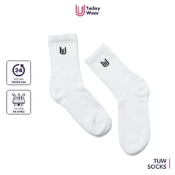 Thumbnail Tất vớ nữ thể thao cao cổ Today U Wear chất liệu co giãn thoáng mát có lớp đệm chống chai 1