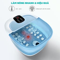 Thumbnail Bồn Ngâm Chân Massage Cao Cấp KINGTECH BM-400, 22 Con Lăn Kết Hợp Ngâm Nước Nóng, Đèn Hồng Ngoại, Sục Khí Thư Giãn 2