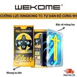 Thumbnail Kính cường lực khung tự dán KINGKONG TC độ cứng 9H cực cao, bảo vệ màn hình iphone 11 12 13 14 15 16 promax 1