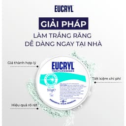 Thumbnail Bột Bạc Hà Giúp Sạch Miệng Trắng Răng, Hơi Thở Thơm Mát Eucryl Toothpower 50g 3