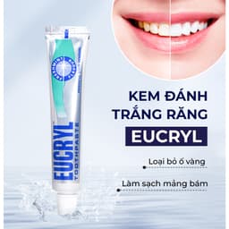 Thumbnail Kem Đánh Răng Bạc Hà Tẩy Trắng Eucryl Toothpaste 62g 3