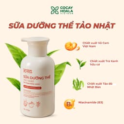 Thumbnail Combo Sữa Tắm, Sữa Dưỡng Thể Tảo Nhật Cỏ Cây Hoa Lá Hương Nước Hoa - Dưỡng Trắng Da - 300g 4