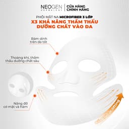 Thumbnail Combo 10 Mặt Nạ Serum x3 Dưỡng Trắng Mờ Thâm Neogen Real Vita C 22% Mask 28g 2
