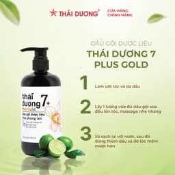 Thumbnail Mua 1 dầu gội Thái Dương 7 Plus (chai 250ml/ 500ml) tặng Dầu xả 7 Plus Gold 50g 4