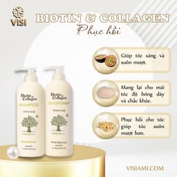 Thumbnail Dầu gội xả Biotin Collagen Voudioty 500ML - 1000ML chống rụng tóc, phục hồi , giảm gàu, kiểm soát dầu 3
