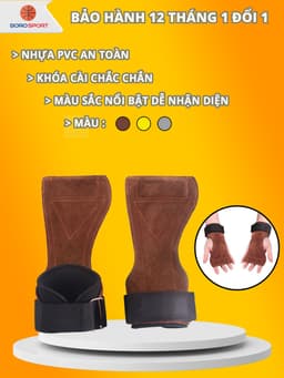 Thumbnail Găng Tay Tập Gym Bảo Hành 12 Tháng Bao Tay Gym Nam Chất Liệu Da Êm Ái Cầm Nắm Dễ Dàng Lifting Grips Cleacco BORO SPORT 1