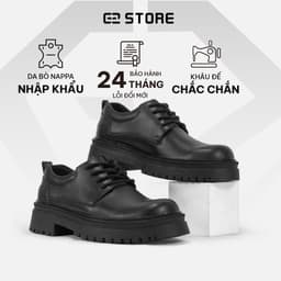 Thumbnail Giày tây nam G2 Chunky derby tăng chiều cao 5,5cm giày da công sở trẻ trung từ da bò cao cấp khâu đế 1
