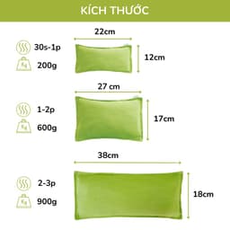 Thumbnail Gối Chườm Thảo Dược Chườm Nóng Lạnh Đa Năng Hapaku, Giảm Nhức Mỏi, Thư Giãn Cơ Thể 4