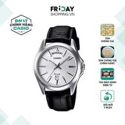 Thumbnail Đồng Hồ Casio Nam MTP-1370L-7AVDF Mặt Tròn Màu Trắng Dây Da Chính Hãng 1