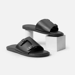 Thumbnail Dép nam da bò G2 Hades dáng sandal quai ngang, Dép da double monk strap công sở thời trang lịch sự 1