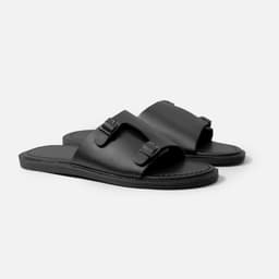 Thumbnail Dép nam da bò G2 Hades dáng sandal quai ngang, Dép da double monk strap công sở thời trang lịch sự 2