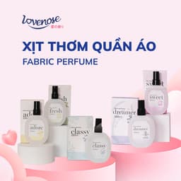 Thumbnail Xịt thơm quần áo Lovenose 100ml chiết xuất tinh dầu thiên nhiên thơm mát khử mùi hôi, chai xịt thơm tủ quần áo 4