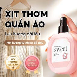 Thumbnail Xịt thơm quần áo Lovenose 100ml chiết xuất tinh dầu thiên nhiên thơm mát khử mùi hôi, chai xịt thơm tủ quần áo 2