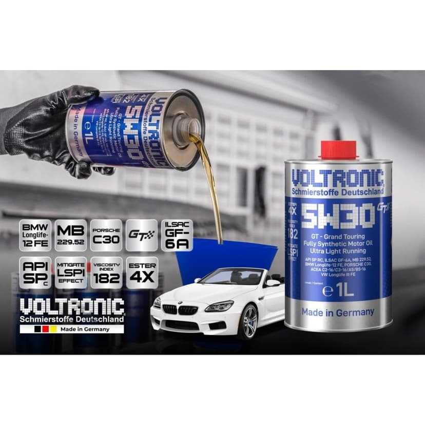 Ảnh Dầu Nhớt Xe Tay Ga và Ôtô Voltronic 5W30 GT 1L 3