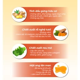 Thumbnail Sữa Tắm Thảo Dược Gừng Nghệ Cỏ Cây Hoa Lá 30g Làm Sạch Sâu, Ngăn Ngừa Mụn Trên Da 2