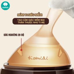 Thumbnail Bình Sữa Sơ Sinh Silicone Kamidi Baby Quai Tròn Dung Tích 150ml Dành Cho Bé Newborn 4