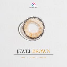 Thumbnail Kính áp tròng QUYNH LENS Jewel Brown 0 độ 1