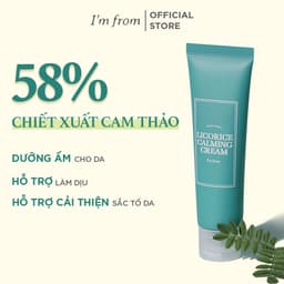 Thumbnail Kem dưỡng ẩm làm dịu & phục hồi da I'm from Licorice Calming Cream 50ml [Vỏ bẩn nhẹ] 3