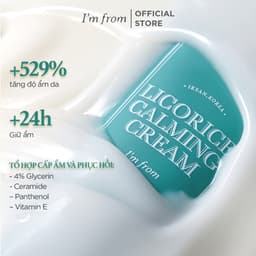 Thumbnail Kem dưỡng ẩm làm dịu & phục hồi da I'm from Licorice Calming Cream 50ml [Vỏ bẩn nhẹ] 4