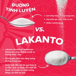 Thumbnail Đường ăn kiêng La Hán Quả Saraya Lakanto MonkFruit Vàng, 0 Calo, 0 tăng đường huyết, 0 biến đổi gen - 235g 3