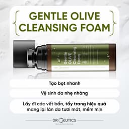 Thumbnail DRCEUTICS Sữa Rửa Mặt Làm Sạch Sâu Cho Mọi Loại Da Gentle Olive Cleansing Foam 150ml 3
