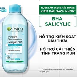 Thumbnail Nước Tẩy Trang GARNIER Làm Sạch Sâu Micellar Cleansing Water Phù Hợp Cho Loại Da (50ml/125ml/400ml) 4