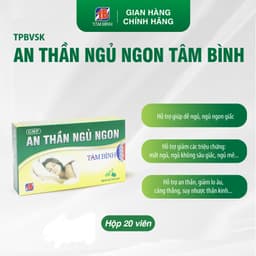 Thumbnail Hộp 20 viên An thần ngủ ngon Tâm Bình - Hỗ trợ giảm mất ngủ, ngủ không sâu giấc, lo âu, căng thẳng 2
