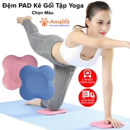 Thumbnail Đệm Kê Bảo Vệ Gối, Đầu, Khủy Tay Tập Yoga Đệm PAD 120g Cao Su Hỗ Trợ Giảm Đau Đầu Gối Các Tư Thế YOGA Chính Hãng Amalife 1