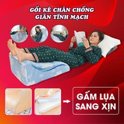 Thumbnail TEM CHÍNH HÃNG Gối Kê Chân Chống Giãn Tĩnh Mạch Chuyên Dụng Yorokobi KT 25&28CM - Đánh Giá Thật, Lượt Mua Thật 1