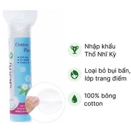 Thumbnail Bông Tẩy Trang Jomi 100% Cotton 80 miếng/120 miếng/150 miếng 4