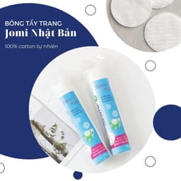 Thumbnail Bông Tẩy Trang Jomi 100% Cotton 80 miếng/120 miếng/150 miếng 3