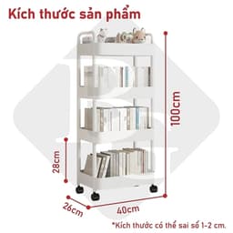 Thumbnail bg.company2017- Kệ Tiện Lợi,Xe Đẩy Spa YTC Để Đồ Đa Năng, bánh xe không có khóa 2