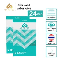 Thumbnail Combo 2 Bao Cao Su UP 0.ZERO Siêu Mỏng 2 Hộp 12 bao + Tặng Hộp 12 + Tặng quà hấp dẫn 1