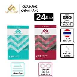 Thumbnail Combo 2 Bao Cao Su UP 0.ZERO Siêu Mỏng+4 In Love Kéo Dài Thời Gian Gai Gân 2 Hộp 12 bao+ quà hấp dẫn 1